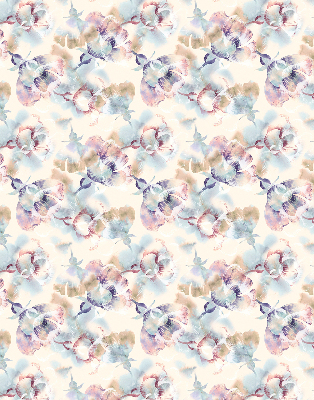 Rolgordijn verduisterend Kleurrijke geschilderde bloemen