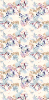 Rolgordijn verduisterend Kleurrijke geschilderde bloemen