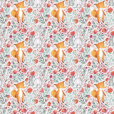 Rolgordijn voor het raam Dieren en planten