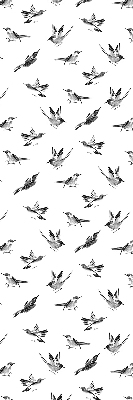 Rolgordijn voor het raam Vogels