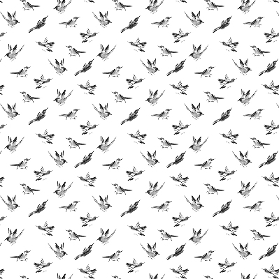 Rolgordijn voor het raam Vogels