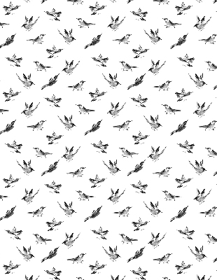 Rolgordijn voor het raam Vogels