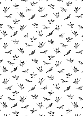 Rolgordijn voor het raam Vogels