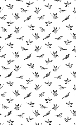 Rolgordijn voor het raam Vogels