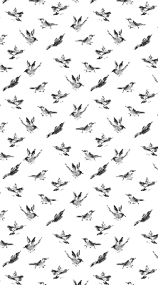 Rolgordijn voor het raam Vogels