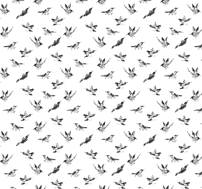 Rolgordijn voor het raam Vogels