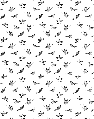 Rolgordijn voor het raam Vogels