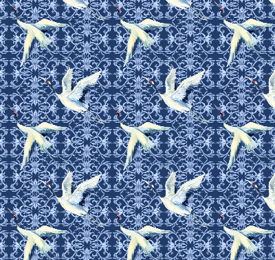 Rolgordijn verduisterend Reigers