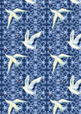 Rolgordijn verduisterend Reigers