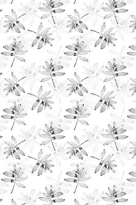 Rolgordijn voor het raam Grijs getekende bladeren