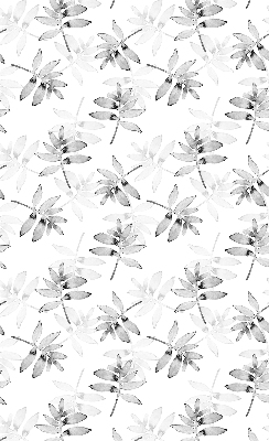 Rolgordijn voor het raam Grijs getekende bladeren