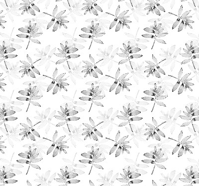 Rolgordijn voor het raam Grijs getekende bladeren