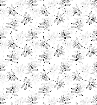 Rolgordijn voor het raam Grijs getekende bladeren