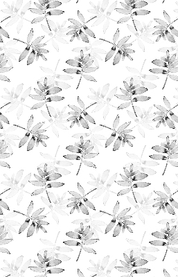 Rolgordijn voor het raam Grijs getekende bladeren