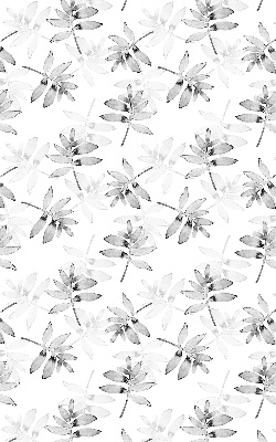 Rolgordijn voor het raam Grijs getekende bladeren