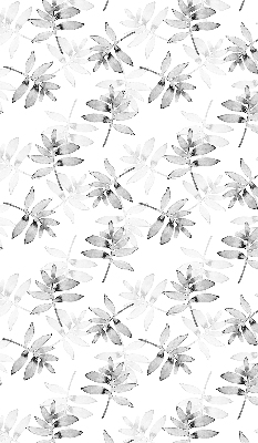 Rolgordijn voor het raam Grijs getekende bladeren