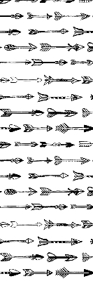 Rolgordijn verduisterend Schets van pijlen