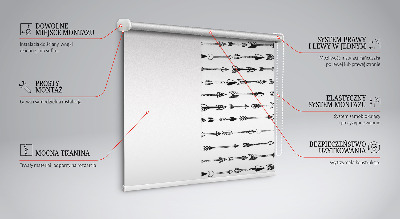 Rolgordijn verduisterend Schets van pijlen