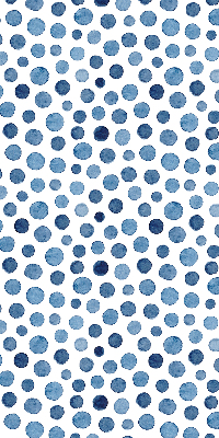 Rolgordijn voor het raam Blauwe stippen