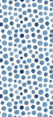 Rolgordijn voor het raam Blauwe stippen