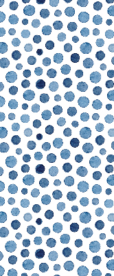 Rolgordijn voor het raam Blauwe stippen