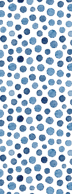 Rolgordijn voor het raam Blauwe stippen