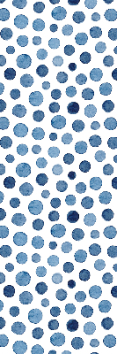 Rolgordijn voor het raam Blauwe stippen