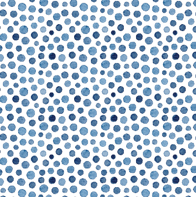 Rolgordijn voor het raam Blauwe stippen