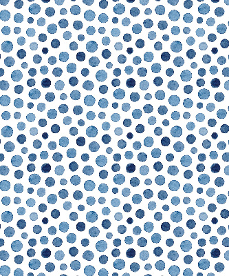 Rolgordijn voor het raam Blauwe stippen