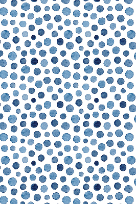 Rolgordijn voor het raam Blauwe stippen