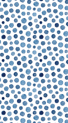 Rolgordijn voor het raam Blauwe stippen