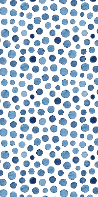 Rolgordijn voor het raam Blauwe stippen