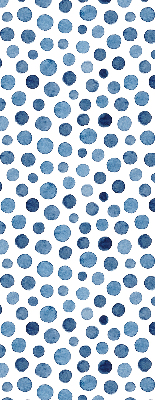 Rolgordijn voor het raam Blauwe stippen