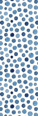 Rolgordijn voor het raam Blauwe stippen