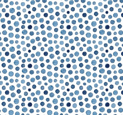 Rolgordijn voor het raam Blauwe stippen