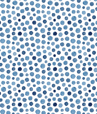 Rolgordijn voor het raam Blauwe stippen