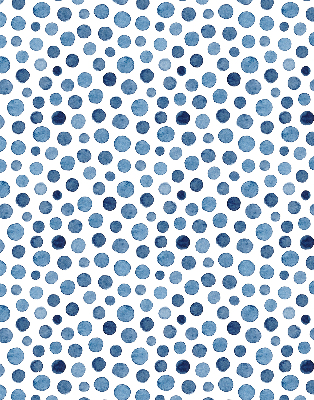 Rolgordijn voor het raam Blauwe stippen