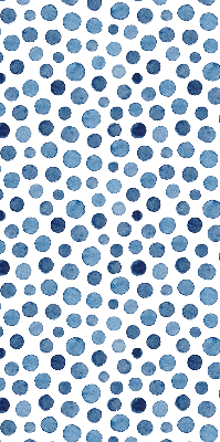 Rolgordijn voor het raam Blauwe stippen