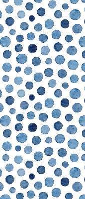 Rolgordijn voor het raam Blauwe stippen