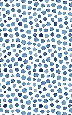 Rolgordijn voor het raam Blauwe stippen