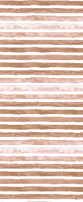 Rolgordijn voor het raam Bruin geschilderde strepen