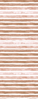 Rolgordijn voor het raam Bruin geschilderde strepen