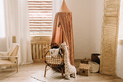 Rolgordijn voor het raam Bruin geschilderde strepen