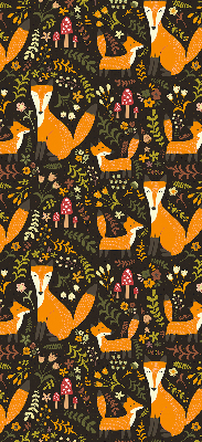 Rolgordijn verduisterend Vossen en planten