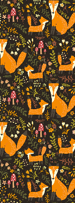 Rolgordijn verduisterend Vossen en planten