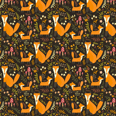 Rolgordijn verduisterend Vossen en planten