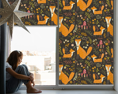 Rolgordijn verduisterend Vossen en planten