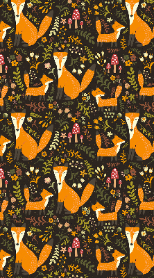 Rolgordijn verduisterend Vossen en planten