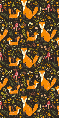 Rolgordijn verduisterend Vossen en planten