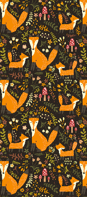 Rolgordijn verduisterend Vossen en planten